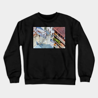 Colorful roofs Crewneck Sweatshirt